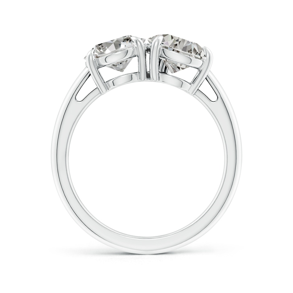 9x7mm KI3 Oval & Pear Diamond Two-Stone Engagement Ring in P950 Platinum side 199