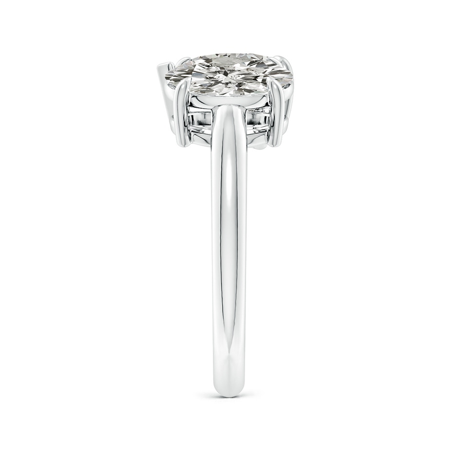 9x7mm KI3 Oval & Pear Diamond Two-Stone Engagement Ring in P950 Platinum side 299