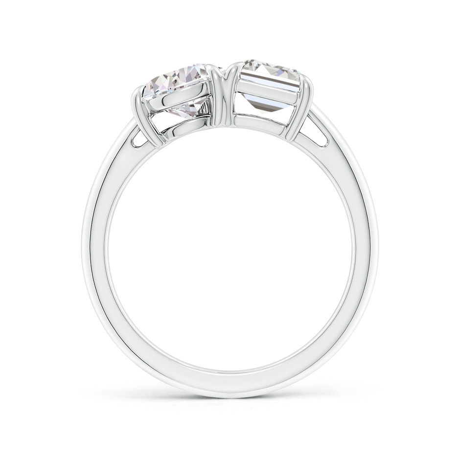 7.5x5.5mm IJI1I2 Emerald-Cut & Pear Diamond Two-Stone Engagement Ring in P950 Platinum side 199