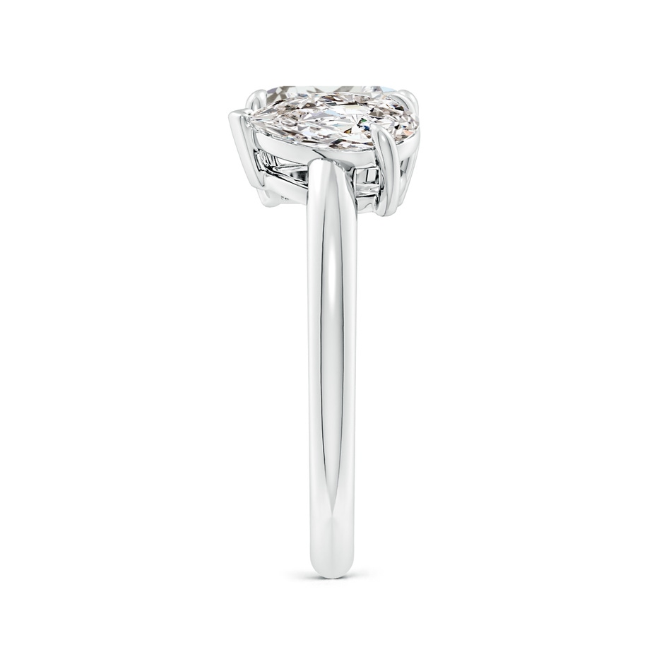 7.5x5.5mm IJI1I2 Emerald-Cut & Pear Diamond Two-Stone Engagement Ring in P950 Platinum side 299