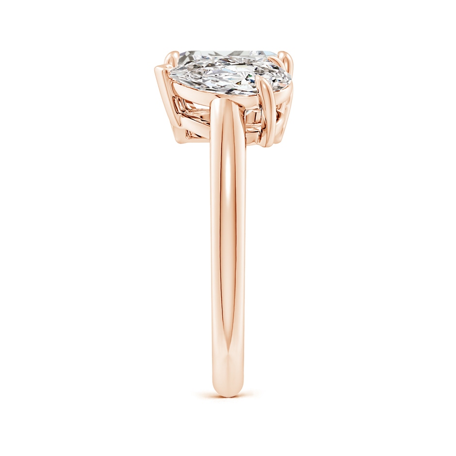 8.5x6.5mm IJI1I2 Emerald-Cut & Pear Diamond Two-Stone Engagement Ring in 18K Rose Gold side 299
