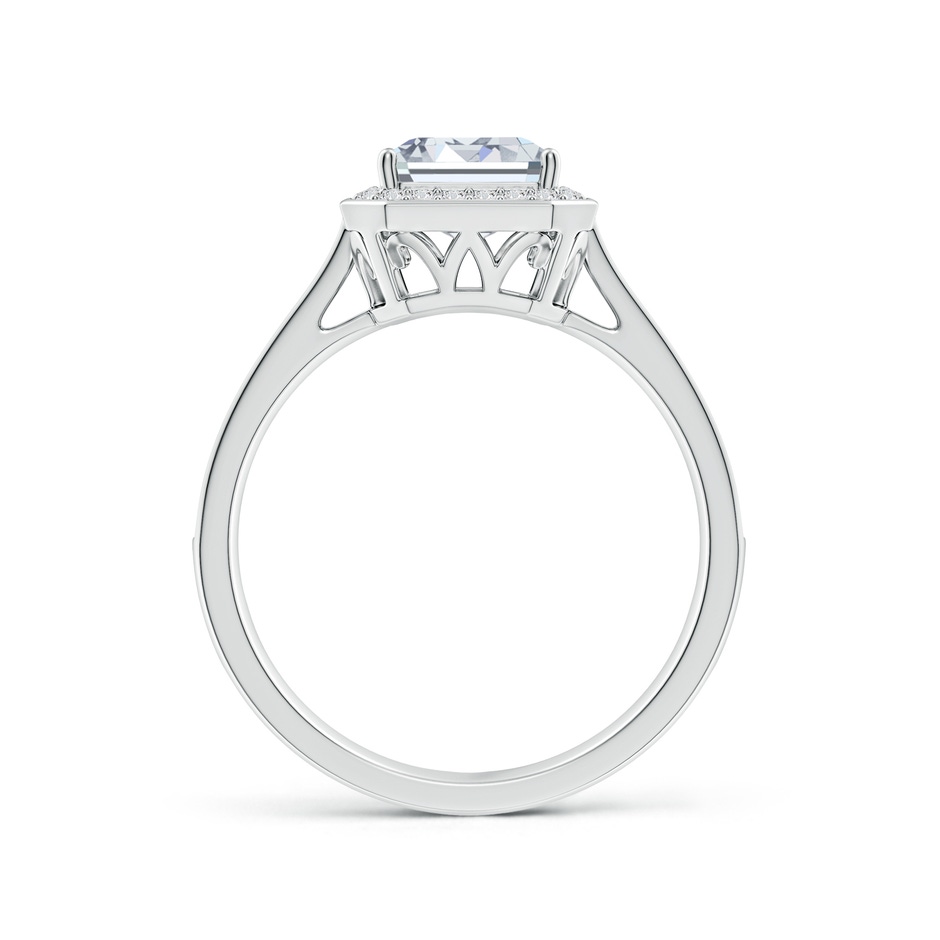 8.5x6.5mm HSI2 Emerald-Cut Diamond Halo Cocktail Ring in P950 Platinum side 199