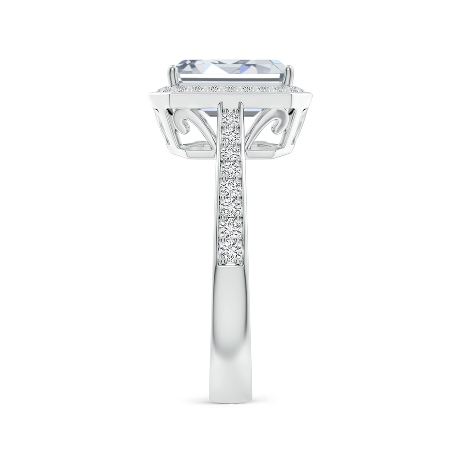 9x7mm HSI2 Emerald-Cut Diamond Halo Cocktail Ring in White Gold side 299