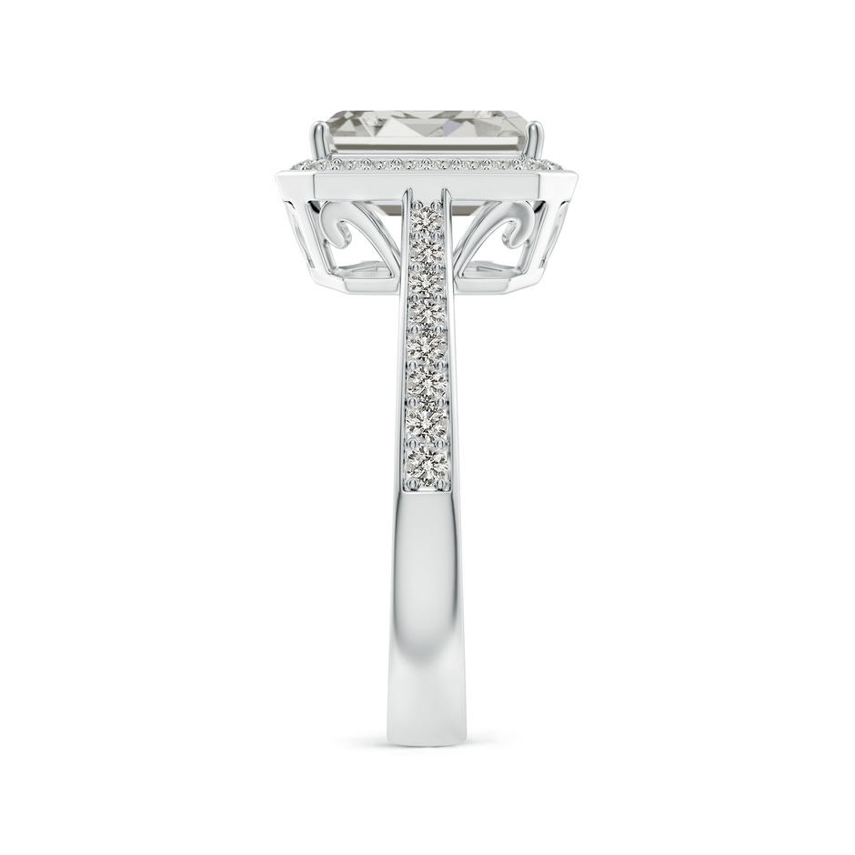 9x7mm KI3 Emerald-Cut Diamond Halo Cocktail Ring in P950 Platinum side 299