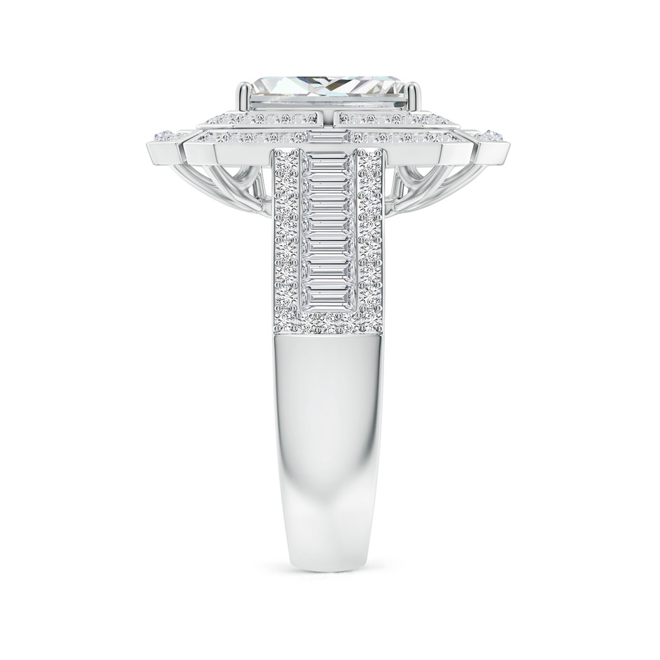 9.5x7.5mm HSI2 Radiant-Cut Diamond Double Halo Cocktail Ring in White Gold side 299