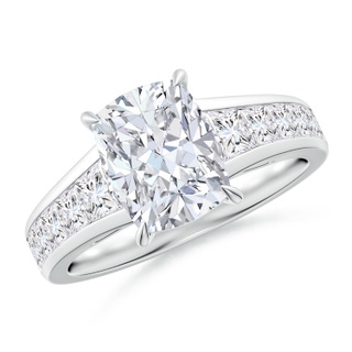 9x7mm GVS2 Cushion Rectangular Diamond Cocktail Ring in P950 Platinum