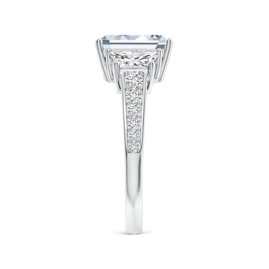 9x7mm HSI2 Emerald-Cut Diamond Reverse Tapered Shank Cocktail Ring in White Gold side 299