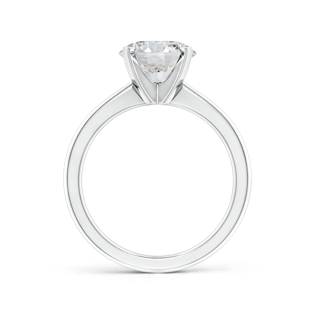 8.9mm HSI2 Round Diamond Reverse Tapered Shank Solitaire Engagement Ring in White Gold Side 199