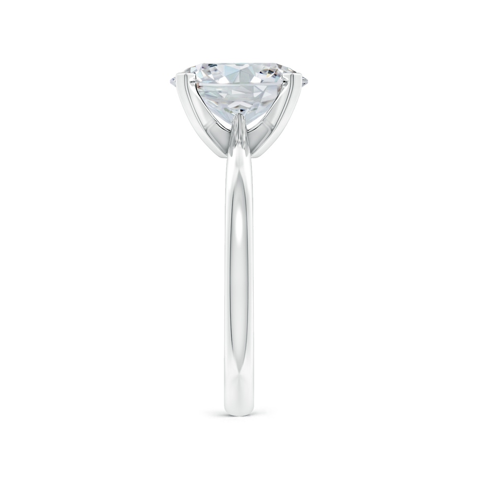10x8mm GVS2 Oval Diamond Reverse Tapered Shank Solitaire Engagement Ring in P950 Platinum side 299
