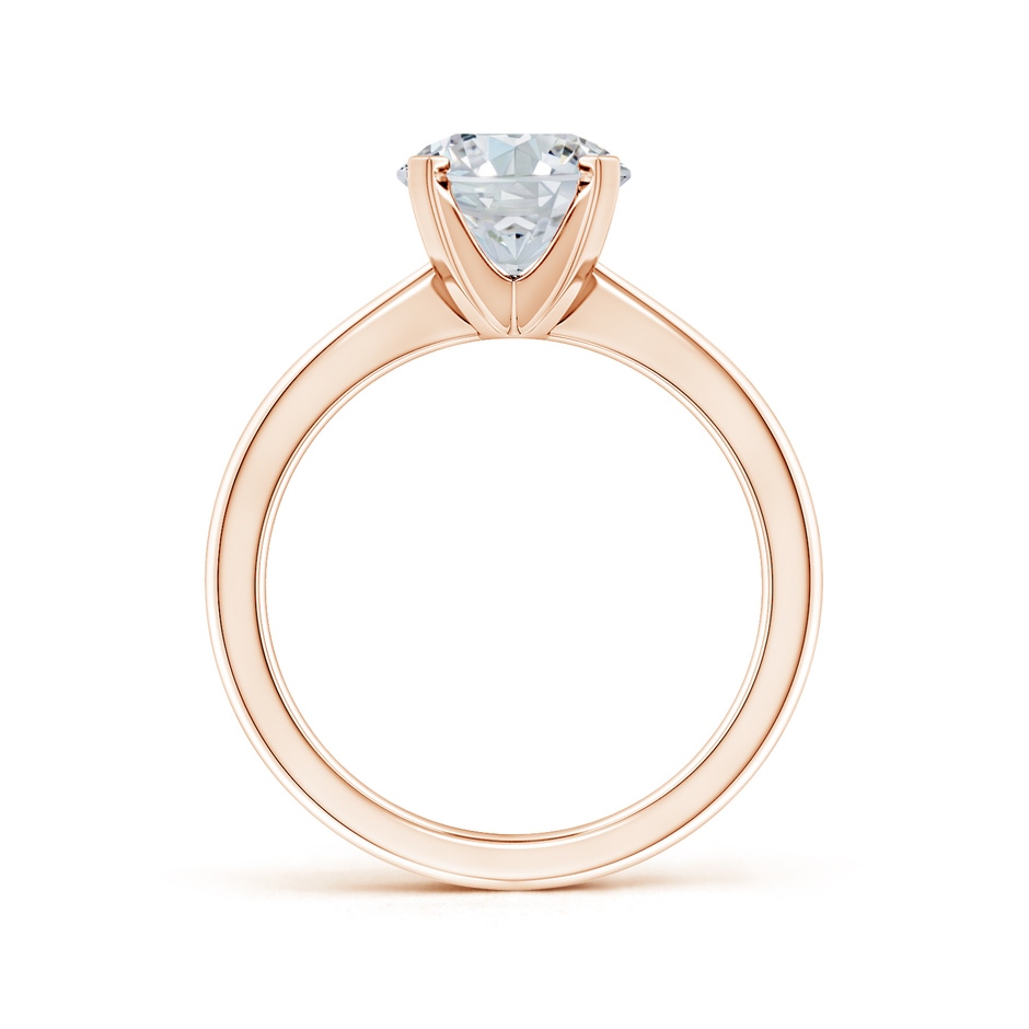 10x8mm GVS2 Oval Diamond Reverse Tapered Shank Solitaire Engagement Ring in Rose Gold side 199