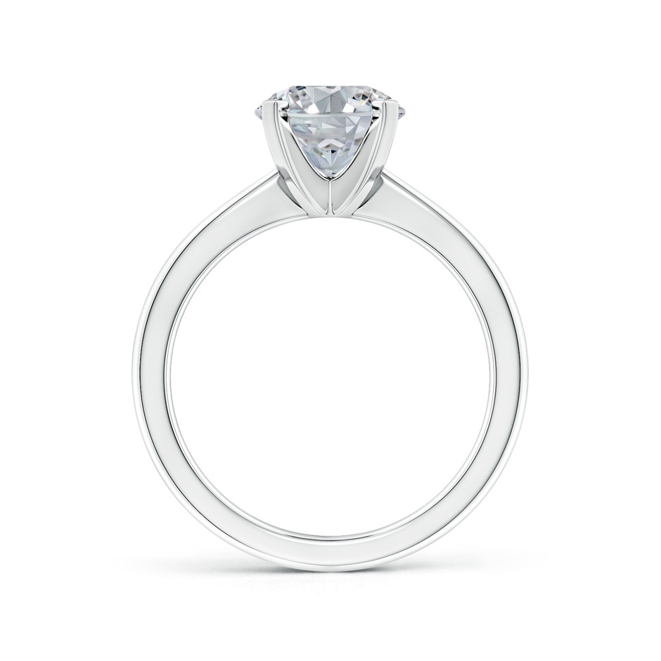 10x8mm HSI2 Oval Diamond Reverse Tapered Shank Solitaire Engagement Ring in P950 Platinum side 199