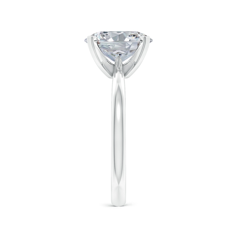10x8mm HSI2 Oval Diamond Reverse Tapered Shank Solitaire Engagement Ring in P950 Platinum side 299