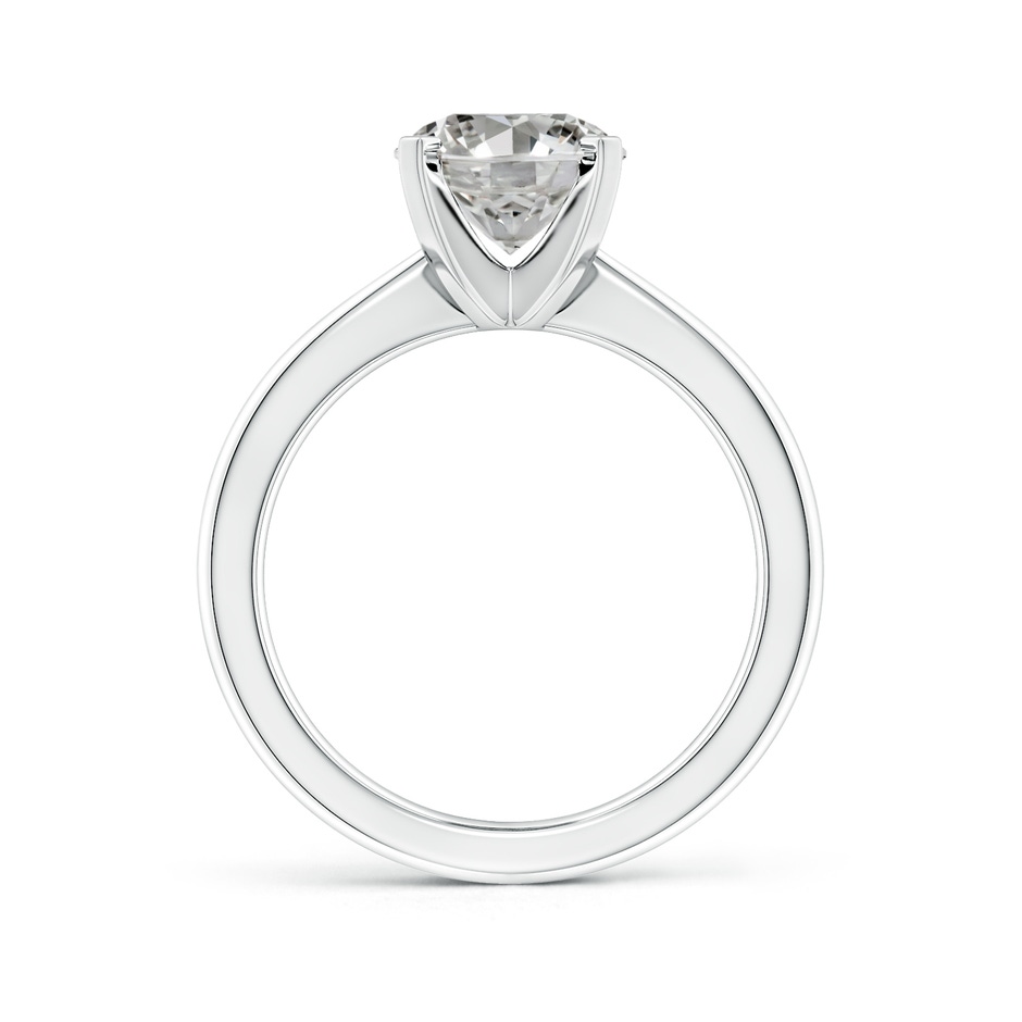 12x8mm KI3 Oval Diamond Reverse Tapered Shank Solitaire Engagement Ring in P950 Platinum side 199