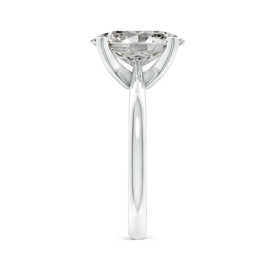 12x8mm KI3 Oval Diamond Reverse Tapered Shank Solitaire Engagement Ring in P950 Platinum side 299