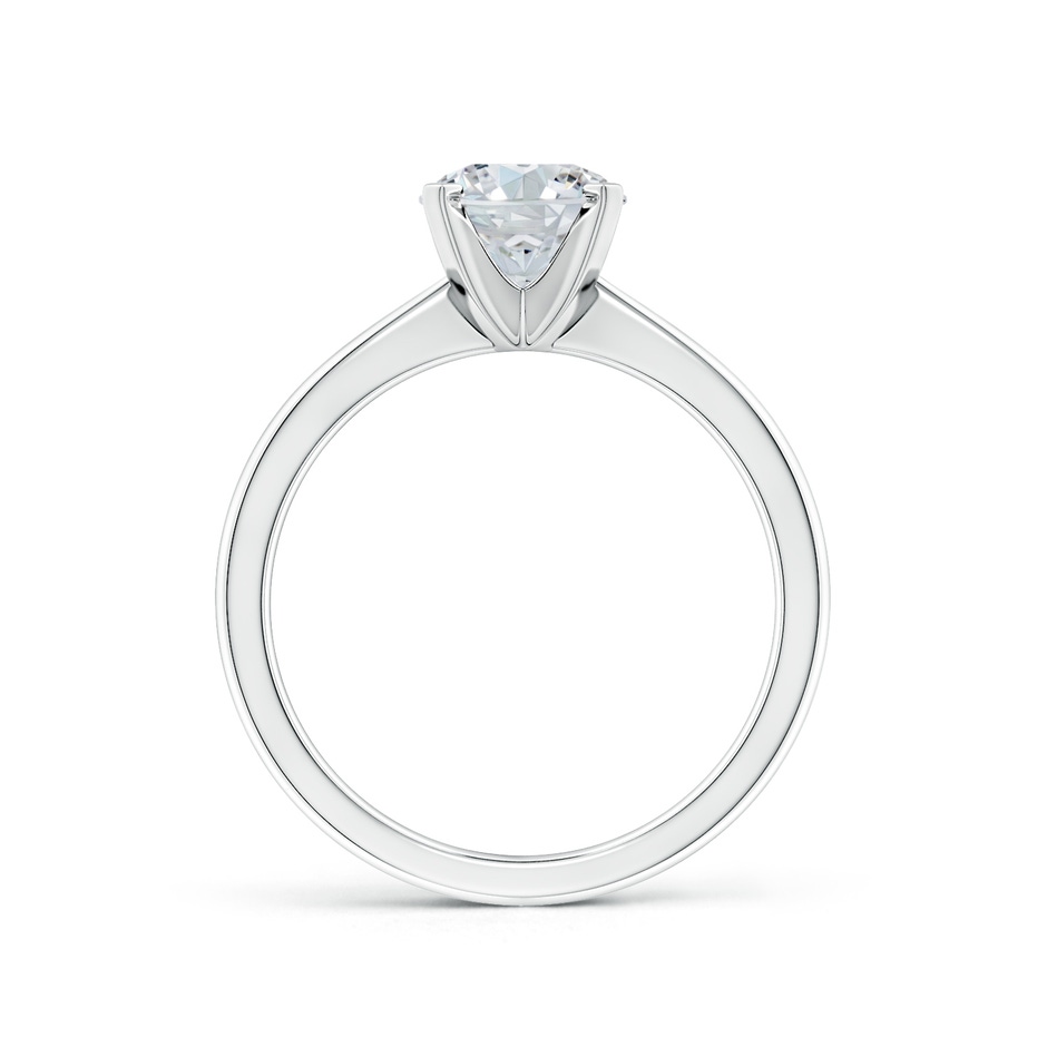 9x7mm GVS2 Oval Diamond Reverse Tapered Shank Solitaire Engagement Ring in P950 Platinum side 199