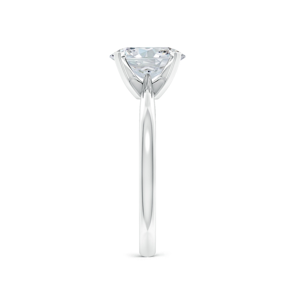 9x7mm GVS2 Oval Diamond Reverse Tapered Shank Solitaire Engagement Ring in P950 Platinum side 299