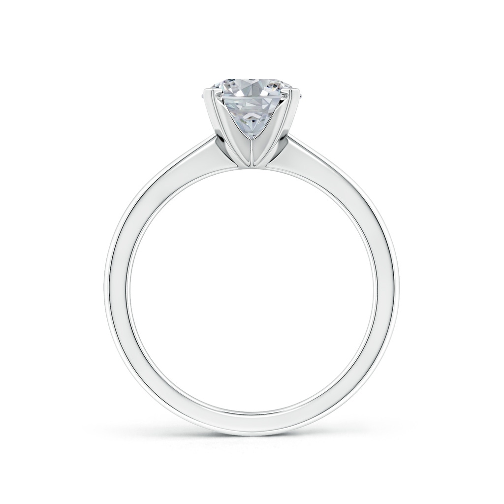 9x7mm HSI2 Oval Diamond Reverse Tapered Shank Solitaire Engagement Ring in P950 Platinum Side 199