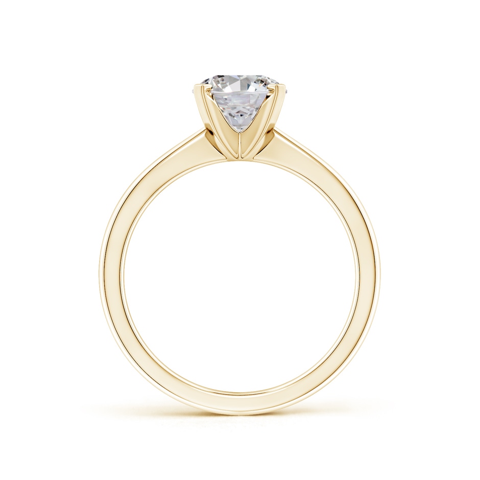 9x7mm IJI1I2 Oval Diamond Reverse Tapered Shank Solitaire Engagement Ring in Yellow Gold side 199
