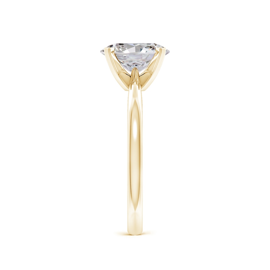 9x7mm IJI1I2 Oval Diamond Reverse Tapered Shank Solitaire Engagement Ring in Yellow Gold side 299