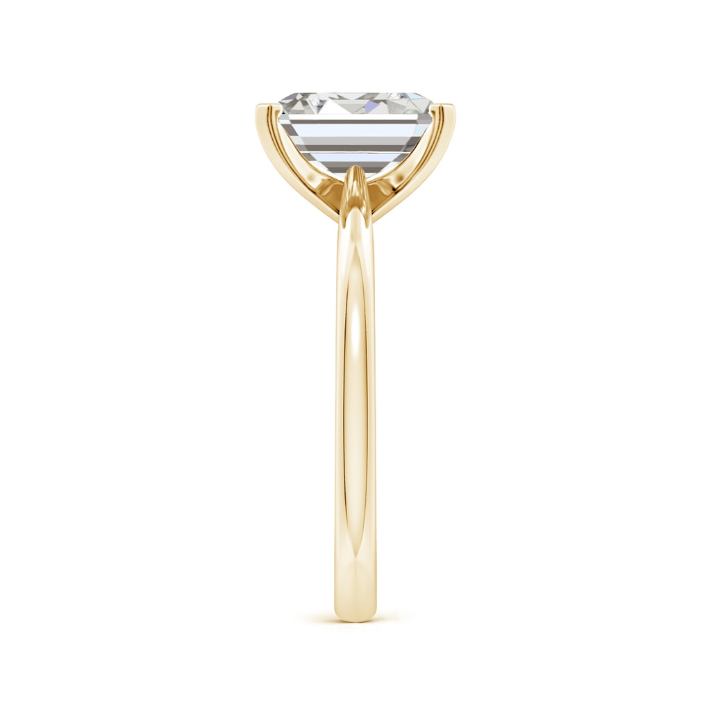 8.5x6.5mm IJI1I2 Emerald-Cut Diamond Reverse Tapered Shank Solitaire Engagement Ring in Yellow Gold Side 299