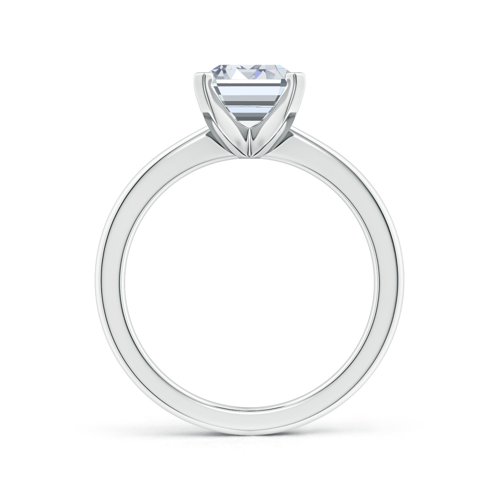 9x7mm HSI2 Emerald-Cut Diamond Reverse Tapered Shank Solitaire Engagement Ring in White Gold Side 199