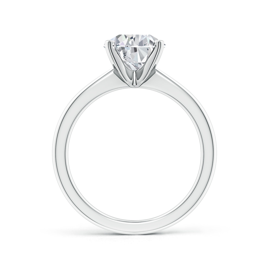 10x8mm HSI2 Pear Diamond Reverse Tapered Shank Solitaire Engagement Ring in White Gold Side 199