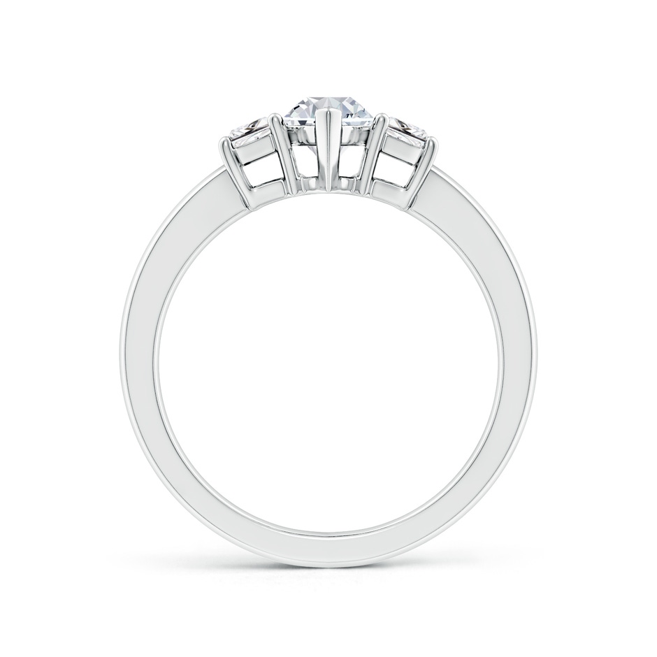 9x4.5mm HSI2 Marquise and Trapezoid Diamond Three Stone Engagement Ring in White Gold side 199