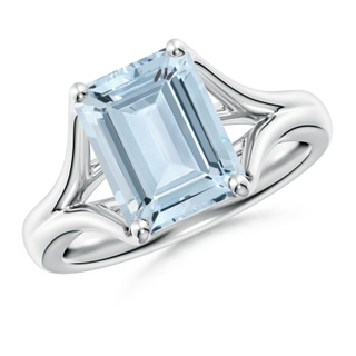 Emerald Cut A Aquamarine