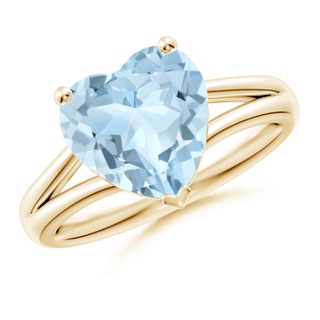 Heart AA Aquamarine