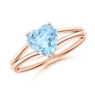 Heart AAA Aquamarine
