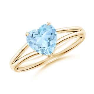 Heart AAA Aquamarine