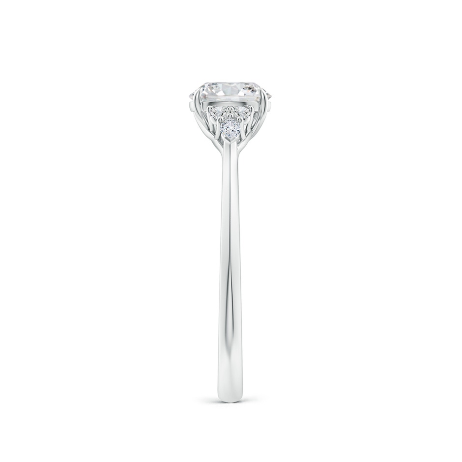 5.9mm HSI2 Round Diamond Side Stone Engagement Ring with Diamonds in White Gold side 299