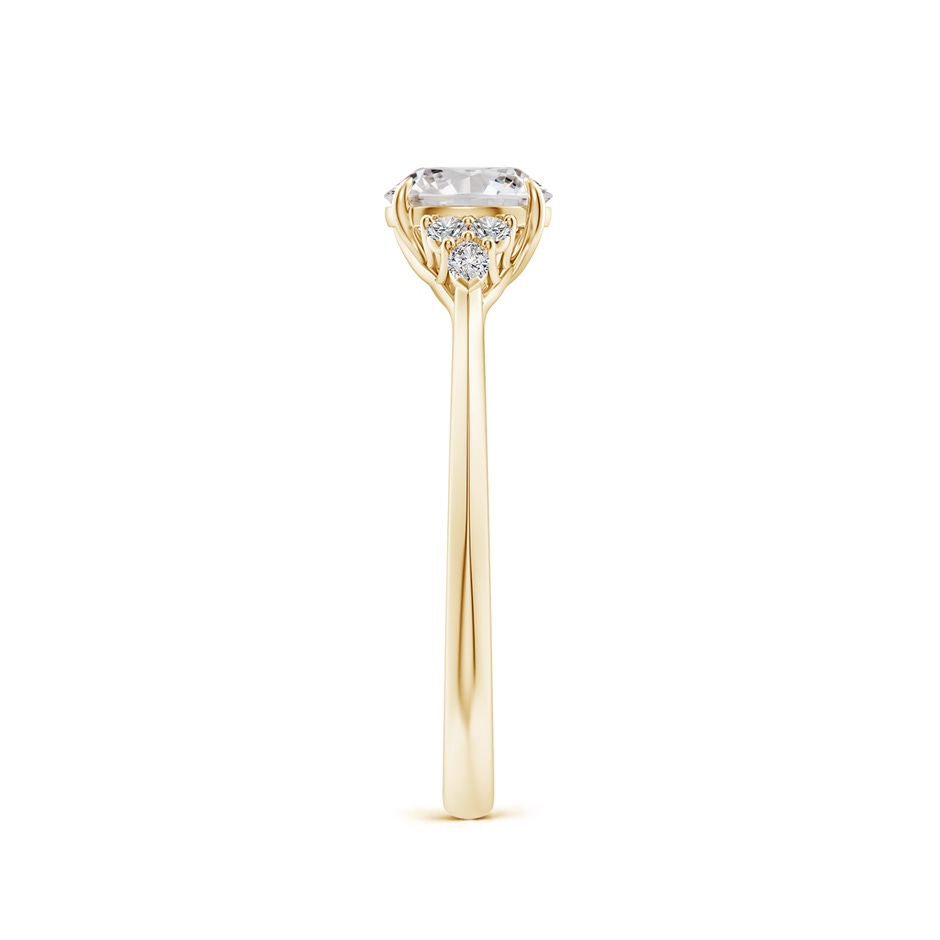 5.9mm IJI1I2 Round Diamond Side Stone Engagement Ring with Diamonds in Yellow Gold side 299