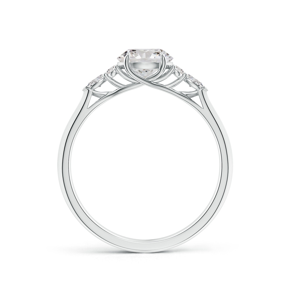 6.4mm IJI1I2 Round Diamond Side Stone Engagement Ring with Diamonds in P950 Platinum side 199