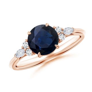 Round A Blue Sapphire