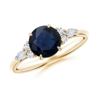 Round A Blue Sapphire