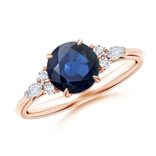 Round AA Blue Sapphire