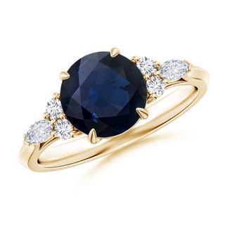 Round A Blue Sapphire