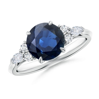 Round AA Blue Sapphire