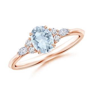 Oval A Aquamarine