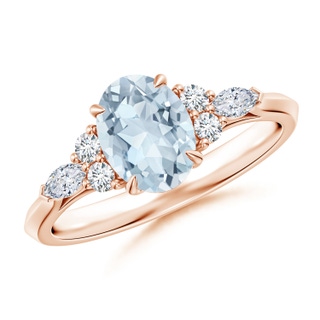 Oval A Aquamarine