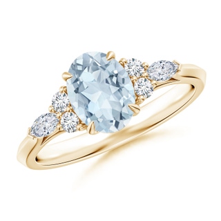Oval A Aquamarine