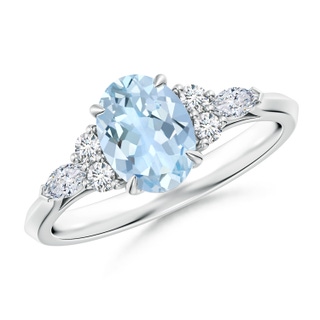 Oval AA Aquamarine