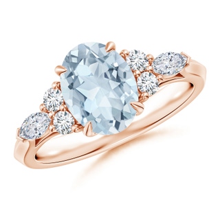 Oval A Aquamarine