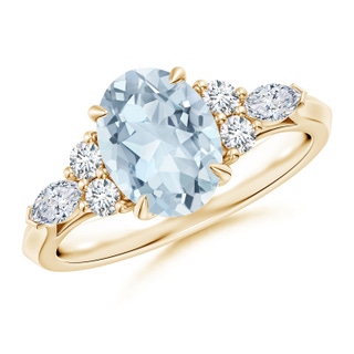 Oval A Aquamarine