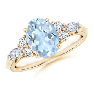 Oval AA Aquamarine