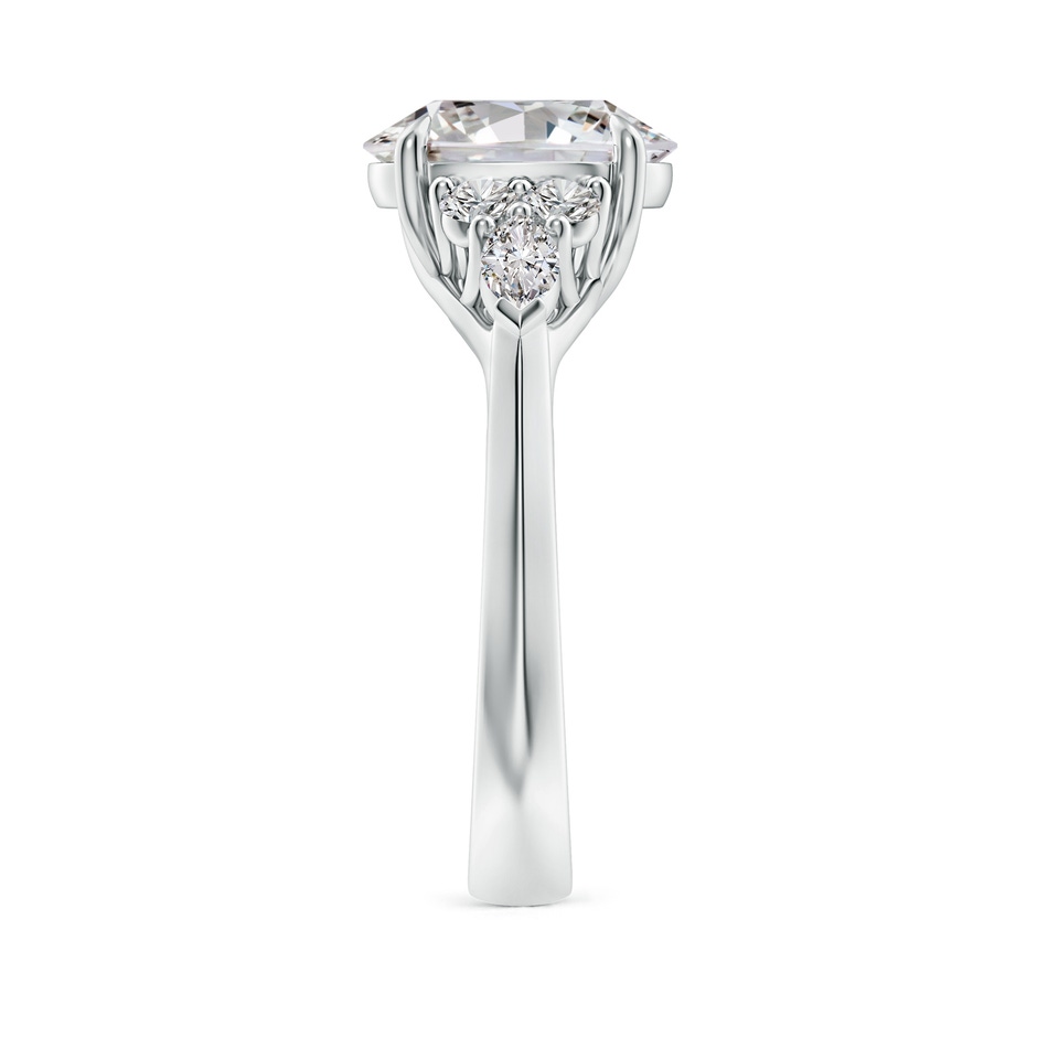 10x8mm IJI1I2 Oval Diamond Side Stone Engagement Ring with Diamonds in P950 Platinum side 299