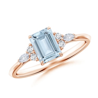 Emerald Cut A Aquamarine
