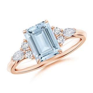 Emerald Cut A Aquamarine