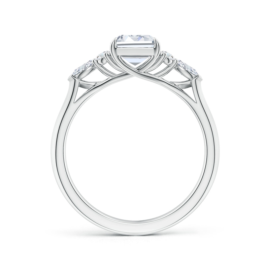 8x6mm GVS2 Emerald-Cut Diamond Side Stone Engagement Ring with Diamonds in P950 Platinum side 199
